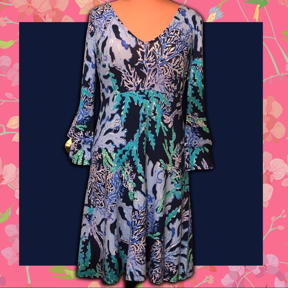 🍃🌸 Lilly Pulitzer Bell Sleeve Dress 🌸🍃